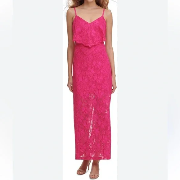 guess pink lace dress Guess | Dresses | Guess Genniffer Velvet Dress Pink Lace Up Barbiecore Y2k Style